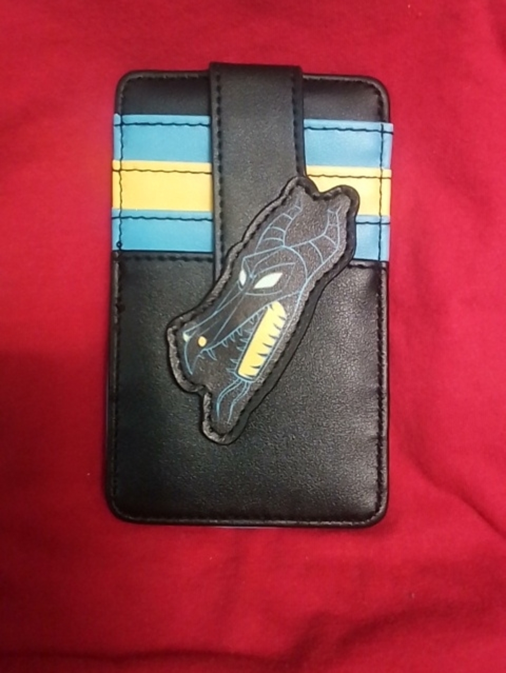 Disney Maleficents Dragon Black and Light Blue ID Card Holder